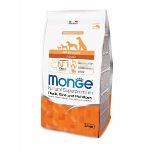 Monge д/собак 2,5кг Dog Speciality д/всех пород УТКА с рисом и картофелем 70011129